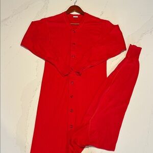 Stanfield's Scot Canada Vintage Red One Piece Long John Underwear Size M Unisex